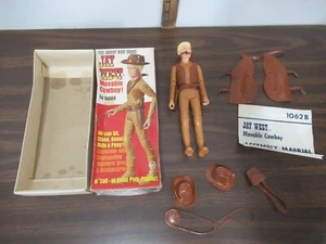 Vintage Johnny West Jay West figure with accessories & original box Marx - Picture 1 of 7