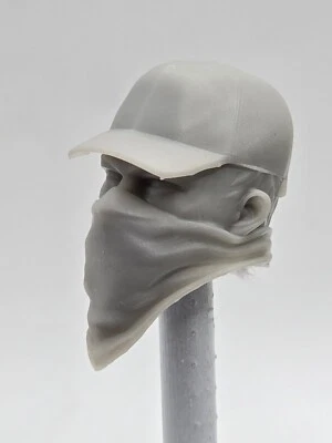 3d Print HAT BANDANA HEAD  1:12 6" GI Joe Classified PLAGUE TROOPER - Image 1 of 2