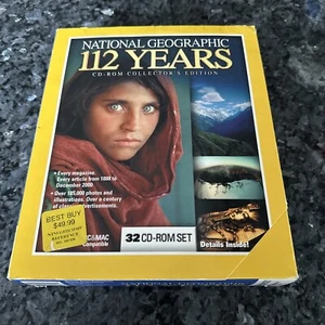 NATIONAL GEOGRAPHIC - 112 YEARS - 32-CD-ROM BOXED SET - CD-ROM - Picture 1 of 18