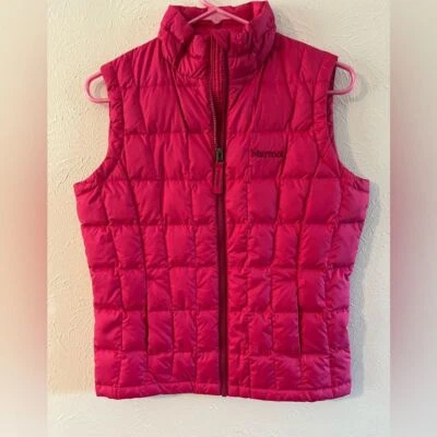 Chaleco acolchado rosa grande Marmot para niños talla grande usado en excelente estado Foto 1 de 4