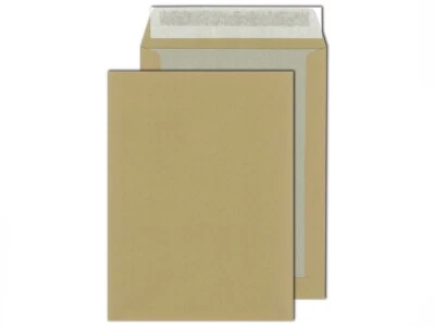 MAILMEDIA 100 Versandtaschen Umschläge mit Papprückwand B4 braun haftklebend