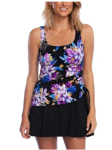 Rose Marie Reid Ladies' Swim Dress, FLORAL, S - Picture 1 of 4