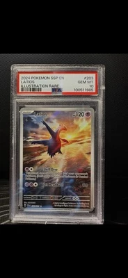 2024 POKEMON SSP EN-SURGING SPARKS ILLUSTRATION RARE #203 LATIOS PSA 10 - Image 1 of 2
