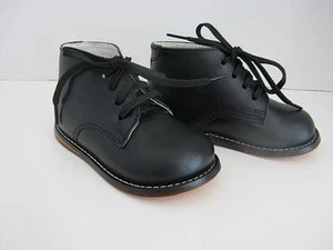 Josmo Baby Kleinkind Jungen Leder Schnürstiefel Schuhe Lauflernschuh Größe 5,5 schwarz - Bild 1 von 4