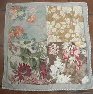 1 Pottery Barn Carolina floral Leinenmischung gesteppt Euro Schein, siehe Beschreibung - Bild 1 von 11