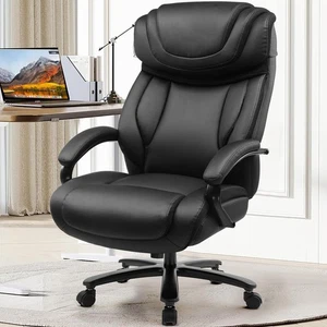 Big and Tall Office Chair 500lbs Executive Chair Heavy Duty Extra Wide Seat, ... - Picture 1 of 7