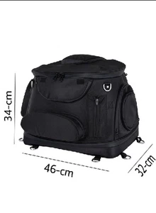 MOTORCYCLE PET CARRIER SISSY BAR BAG FOR HARLEY - Bild 1 von 9