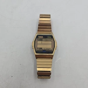 Vintage TIMEX T95 Quartz Lithium Alarm Chronograph 34mm Watch - UNTESTED - Picture 1 of 5