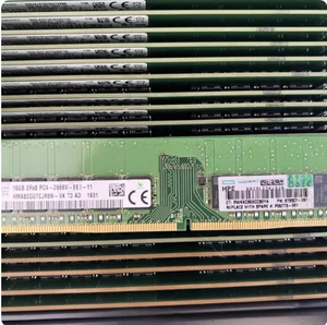 HPE 879507-B21 879527-091 2RX8 16GB DDR4 PC4-2666V Unbuffered UDIMM ECC Memory- - Picture 1 of 3