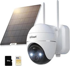 2K Camaras De Seguridad Solare Para Esterno Casa Inalambricas Con Tarjeta SIM 4G - Foto 1 di 11