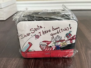 BRIGHTON Dear Santa I Have Been Good(Ish)! Schmuckkästchen Reiseetui umlaufender Reißverschluss NEU - Bild 1 von 4