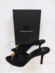 ELISABETTA FRANCHI SA-03C-41E2-V460 Damen Scuhe Pantoletten Pumps Leder Gr.40 - Bild 1 von 18
