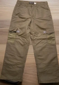 VTG Levis Silvertab Pants Mens 36x32 Green Mesh Pockets Cargo Wide Leg Baggy Y2K - Picture 1 of 14