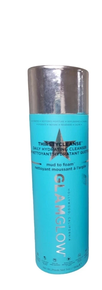 GlamGlow ThirstyCleanse Daily Hydrating Cleanser Mud  Foam 5OZ. MISSING LID - Image 1 of 1