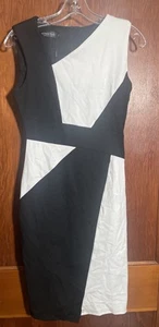 Homeyee Size S Black & White Dress NWT Color Block Sleeveless - Bild 1 von 10