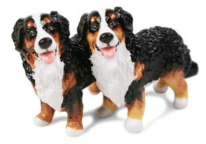 Blaue Hexe Handarbeit Kruzifix Set Berner Sennenhund Handarbeit Salz Pfefferstreuer - Bild 1 von 5