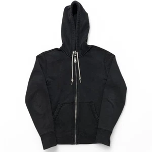 Women's Black Heavyweight R&B Rag and Bone Thermal Lined Full Zip Up Hoodie - Picture 1 of 3