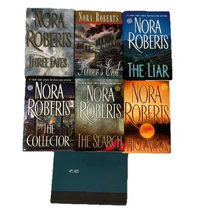 Nora Roberts Hardcover Book Lot 7 The Liar High Noon Collector Search Fates - Picture 1 of 8