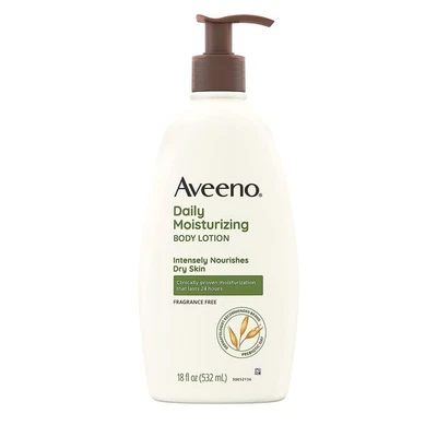 Aveeno Daily Moisturizing Lotion 18oz, Fragrance-Free, Non-Greasy,Sensitive Skin - Image 1 of 4
