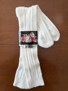 VTG Kids Socks NOS Cable Knit Girls School Acrylic Youth Sz 8-9.5 Shoe Size 80's - Picture 1 of 7