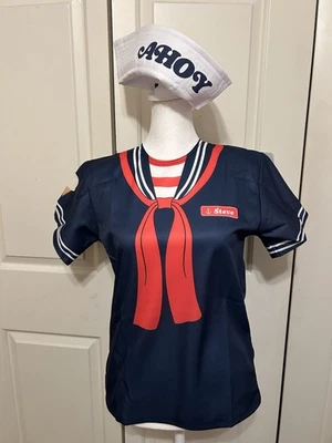 Halloween Sailor Costume, Hat & Shirt , No Pants. Boys Large, 10-12 - Image 1 of 3