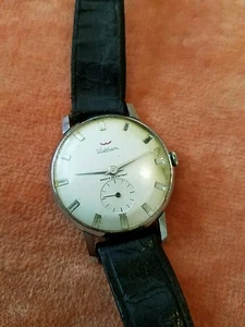 Waltham Wrist Watch Rare Crystal Dial Manual Luxury Manual France 1960 7j  - Picture 1 of 9