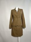 Ted Baker Working Title Women's Suit Jacket & Dress Virgin Wool Brown Size 2