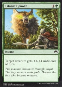 4X TITANIC GROWTH 201/272 MAGIC ORIGINS MTG MAGIC LP X4 - Picture 1 of 1