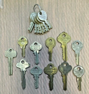 Lot Of 18 ILCO Independent Lock Co Ornate Key Lot - Picture 1 of 8