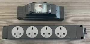 Electrak 4 Gang Fixed Socket Module + with 40mA Type Detachable ( free del) - Picture 1 of 3