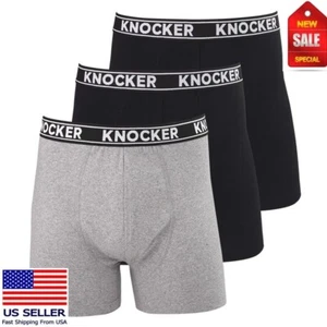 3 or 6 Pack Men's Cotton Underwear neon Boxer Briefs Comfort Flex Waistband - Picture 1 of 4