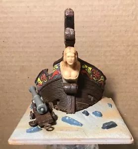 RARE 1969 METAFRAME AQUASCAPER SUNKEN FIGUREHEAD BOW CANNON AIR BUBBLER ORNAMENT - Picture 1 of 22