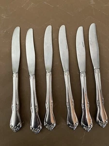 6 SSS ONEIDA CELEBRITY STAINLESS FLATWARE 8.5" DINNER KNIVES - Picture 1 of 2