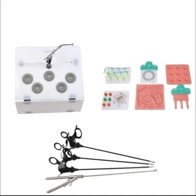 Juego de Entrenador de Cirugía Laparoscópica 0° con 4 Instrumentos y Endoscopio Cámara 1080P Foto 1 de 4