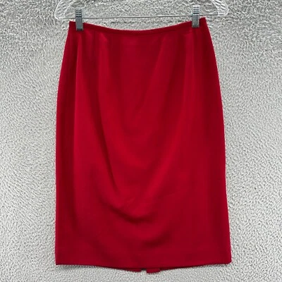 Liz Claiborne юбка 8 красный колена шерсти с подкладкой повседневный карьера карандаш юбка - Изображение 1 из 4