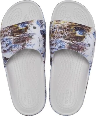 Crocs Realtree США 12 горок мужчин серый/синий камуфляж воды рыбалки комфорт сандалии новый - Изображение 1 из 4
