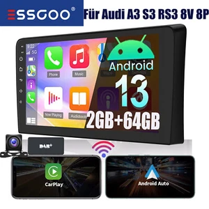 9"Android 13 Autoradio Carplay DAB AHD GPS SAT Navi Stereo for Audi A3 2003-2012 - Bild 1 von 13