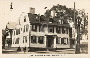 Prescott House, Newport, RI Rhode Island RPPC Photo Postcard Copy - Picture 1 of 2