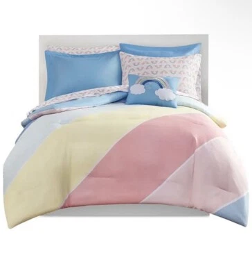 Комплект постельного белья Urban Dreams Chloe Rainbow из 8 предметов синий/розовый/желтый/синий - Изображение 1 из 4