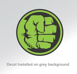 Pegatina de mano Incredible Hulk | Calcomanía duradera para exteriores | Cómic de superhéroes Marvel - Imagen 1 de 6