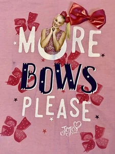 Jo Jo Siwa Lot Girls XL Pink High Low Hem Graphic T Shirt More Bows Please - Picture 1 of 4