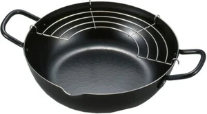 Yoshikawa Japanese TEMPURA Iron Frying Pan Pot 9.4in 24cm Cooking JAPAN SH9160 - Picture 1 of 4
