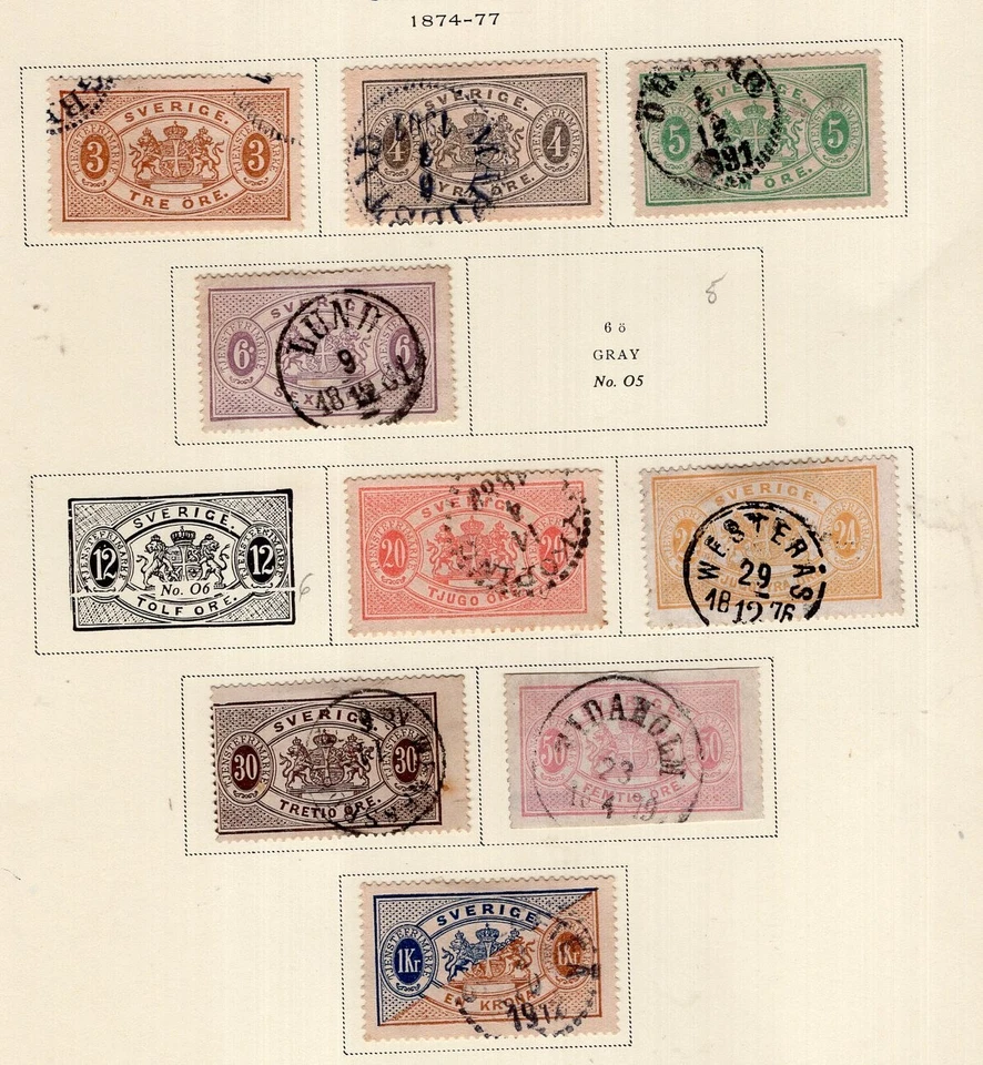 SWEDEN, YV # TAXE 1/11 PERFORATION 14 (- 5 & 6), USED - Image 1 of 1