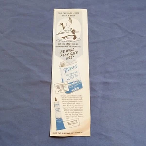 1950 Print Duck Ad Duplex Outboard Special Motor Oil-Oil City, PA Quaker State - Bild 1 von 7
