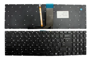 UK Layout Backlit Black Windows 8 Keyboard For MSI Gaming GE62 2QD Apache Pro - Picture 1 of 1