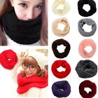 Warm Winter Neck Cowl Collar Knitting Wool Scarf Shawl Infinity Circle Cable