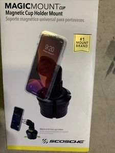 Scosche MagicMount Cup Holder Mount for Most Cell Phones - Black MAGCUPMSP1 - Picture 1 of 6