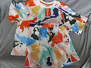 NEW DSG WNBA  Short Sleeve Color Splash Girls Large T-Shirt & Matching Shorts - Picture 1 of 13