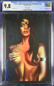Faro's Lounge Wonder Woman Fernando Rocha Close Up Virgin Chrome/Foil CGC 9.8 - Picture 1 of 7