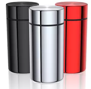 3-Pack Airtight Aluminum Jars - Smell Proof, Waterproof Storage for Herbs & Spic - Picture 1 of 6